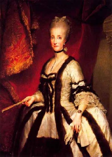 Anton Raphael Mengs Portrait of Maria Carolina of Austria Queen consort of Naples and Sicily France oil painting art